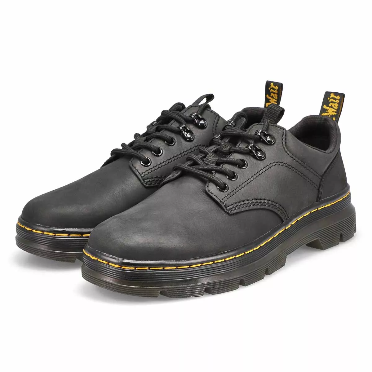 Cheap DrMartens, Richelieus décontractés REEDER, noir, hommes 0119