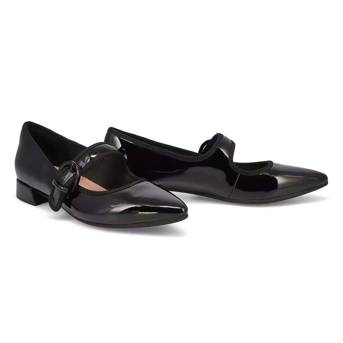 Affordable Clarks, Chaussure habillée NATALYN MAY, noir verni, femmes 0117