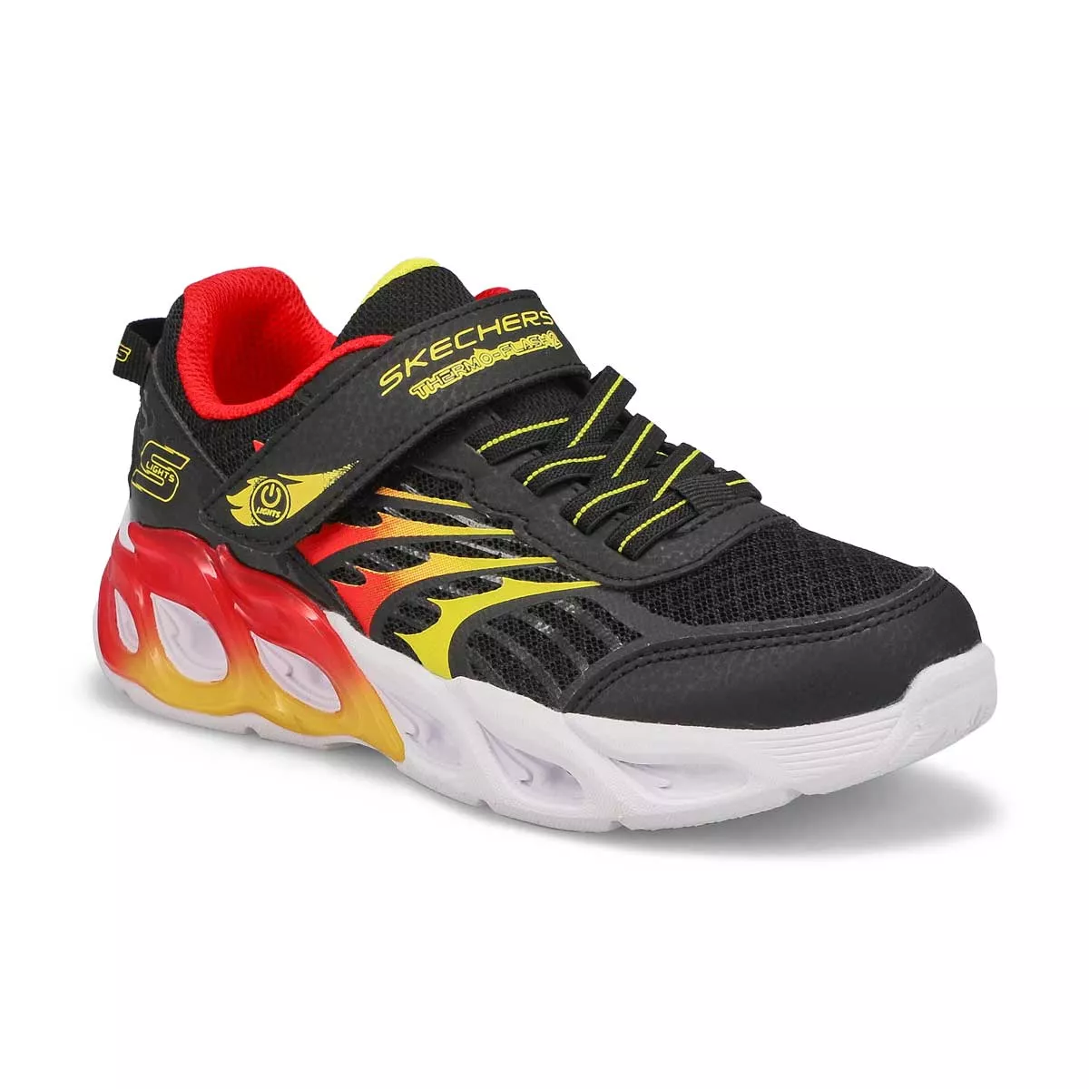 Skechers, Boys' Thermo-Flash 2.0 Sneaker - Black Red 0115