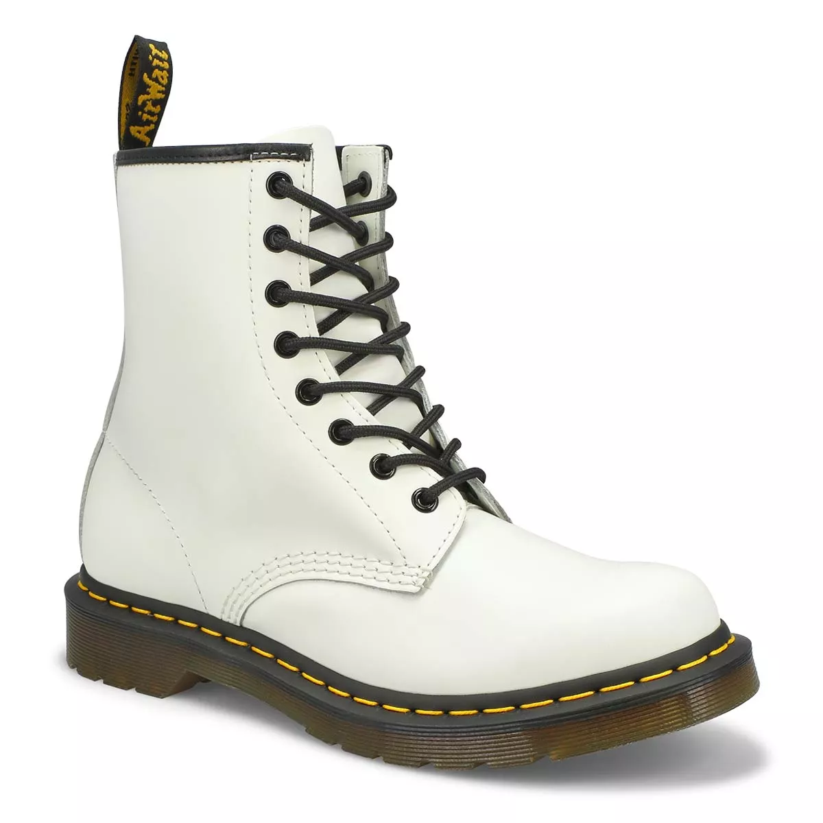 Affordable DrMartens, Ladies 1460 8 Eye Smooth Boot - White 0119