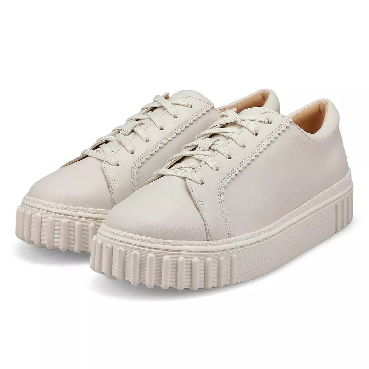 Affordable Clarks, Women's Mayhill Walk Lace Up Sneaker - Off White 0117