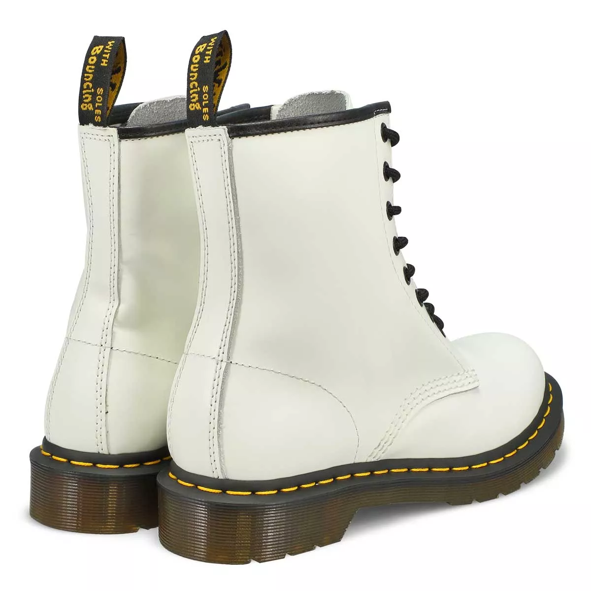 Affordable DrMartens, Ladies 1460 8 Eye Smooth Boot - White 0119