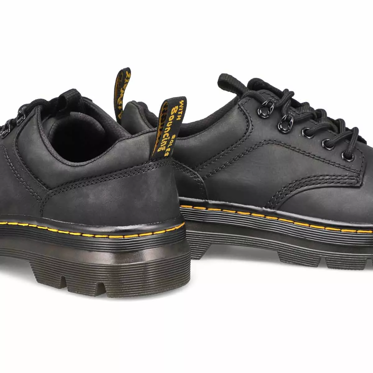 Cheap DrMartens, Richelieus décontractés REEDER, noir, hommes 0119