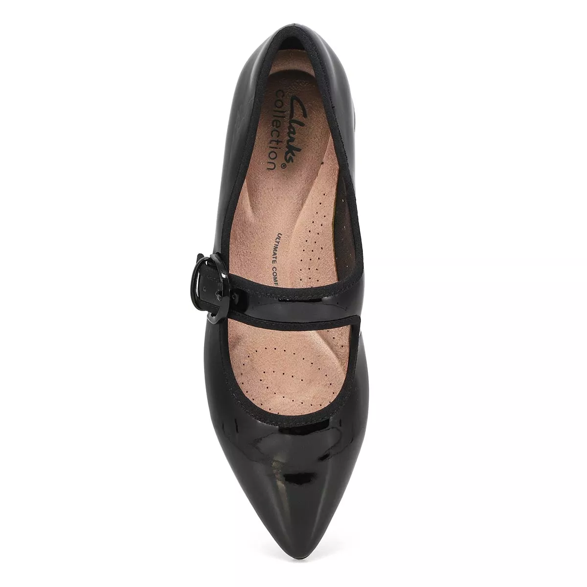 Affordable Clarks, Chaussure habillée NATALYN MAY, noir verni, femmes 0117