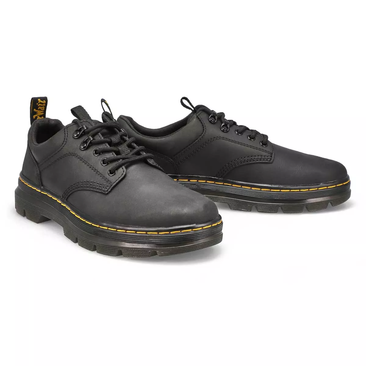 Cheap DrMartens, Richelieus décontractés REEDER, noir, hommes 0119