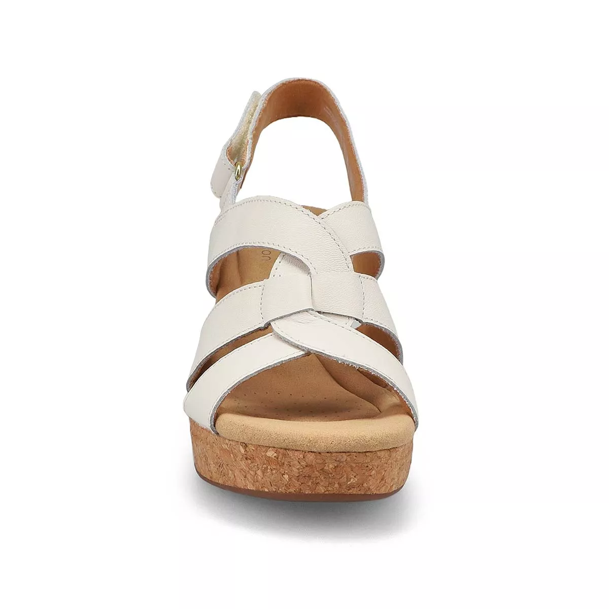 Cheap Clarks, Women's Giselle Beach Wedge Sandal- White 0117