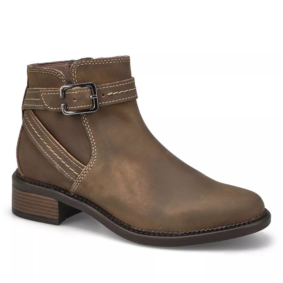 Clarks, Bottine MAYE STRAP, taupe, femmes 0117